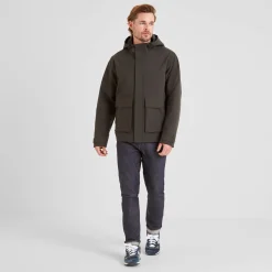 Cason Mens Waterproof Jacket - Washed Black