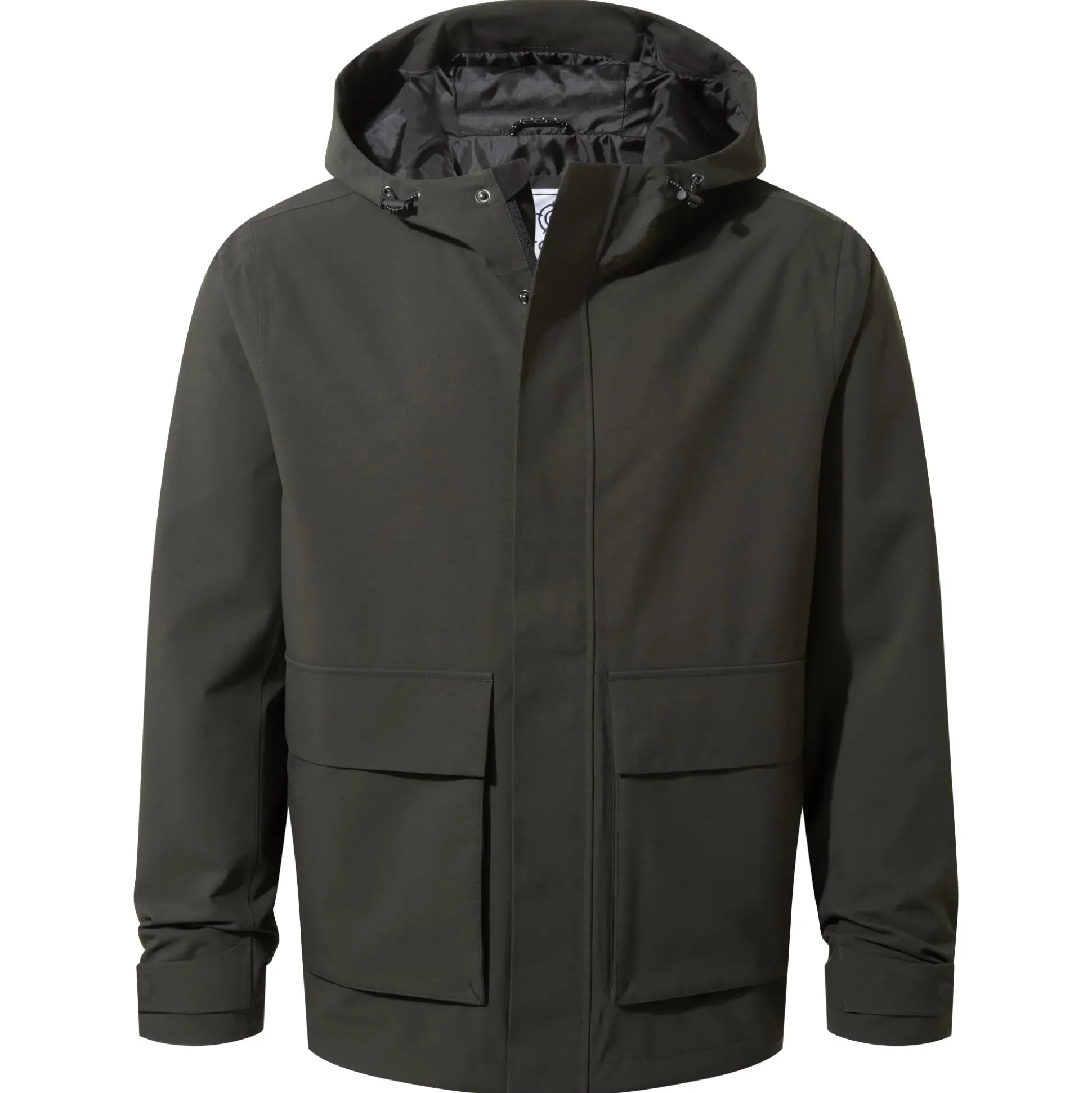 Cason Mens Waterproof Jacket - Washed Black