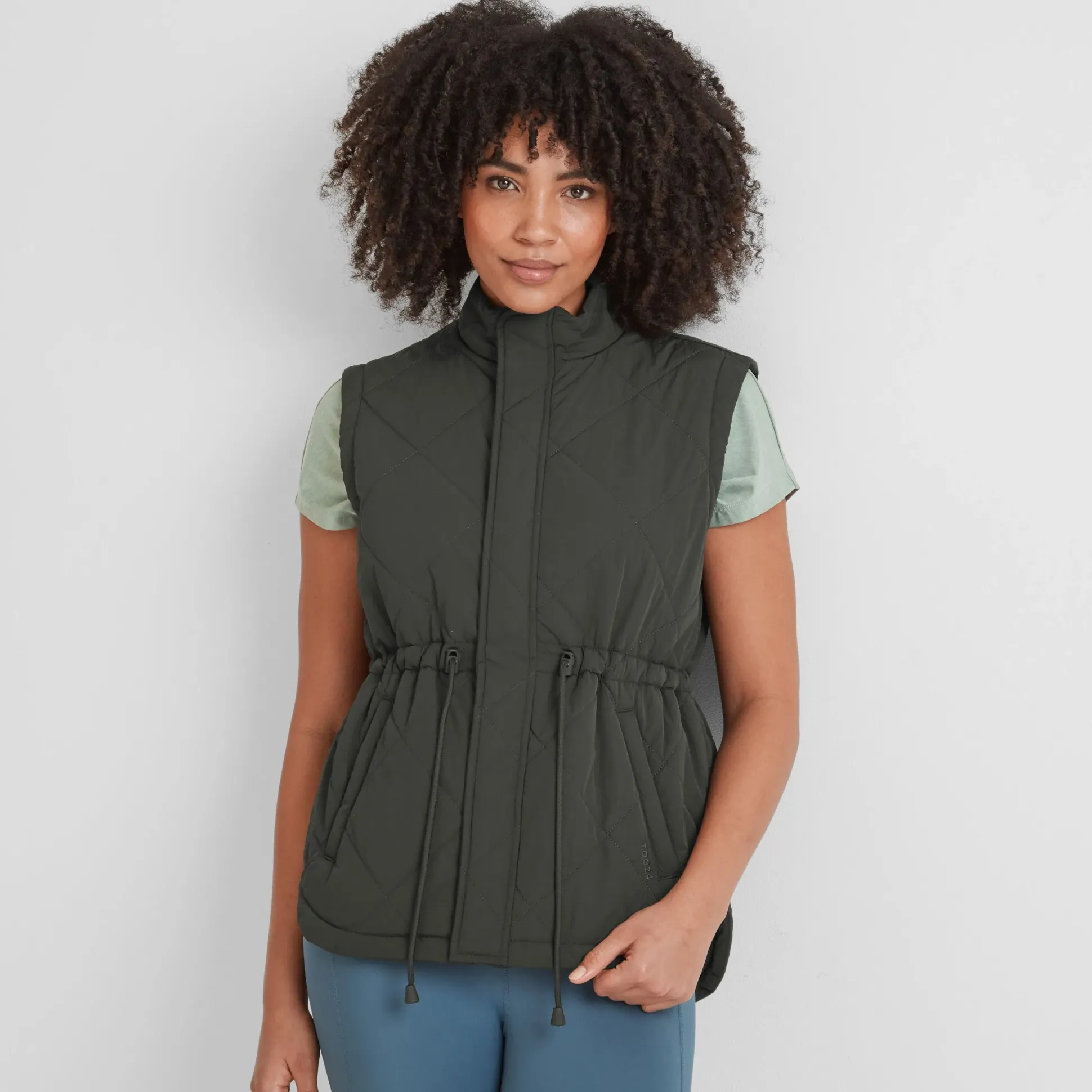 Cassly Womens Insulated Gilet - Washed Black