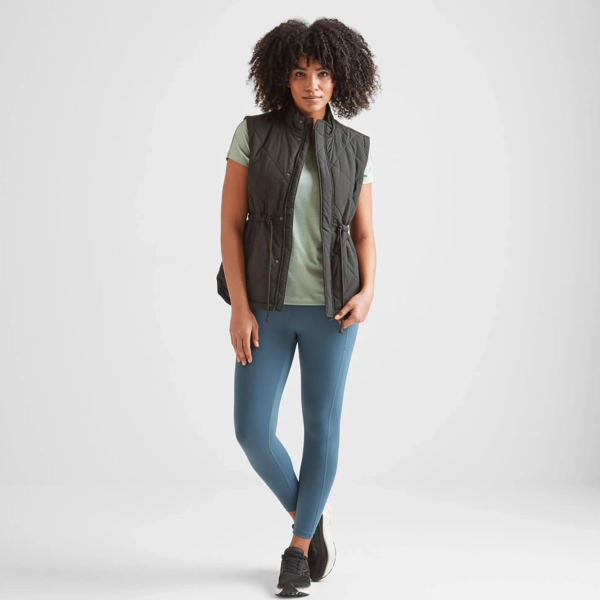 Cassly Womens Insulated Gilet - Washed Black