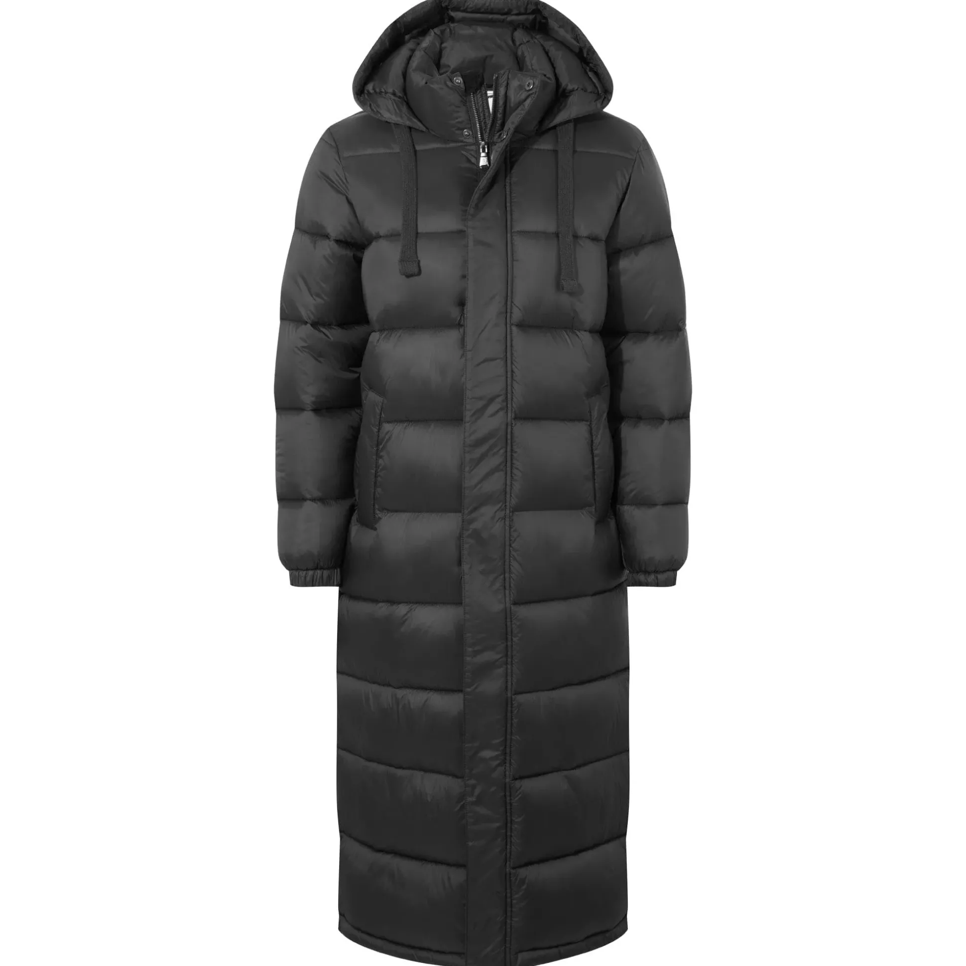 Cautley Womens Long Padded Shower Resistant Jacket - Black