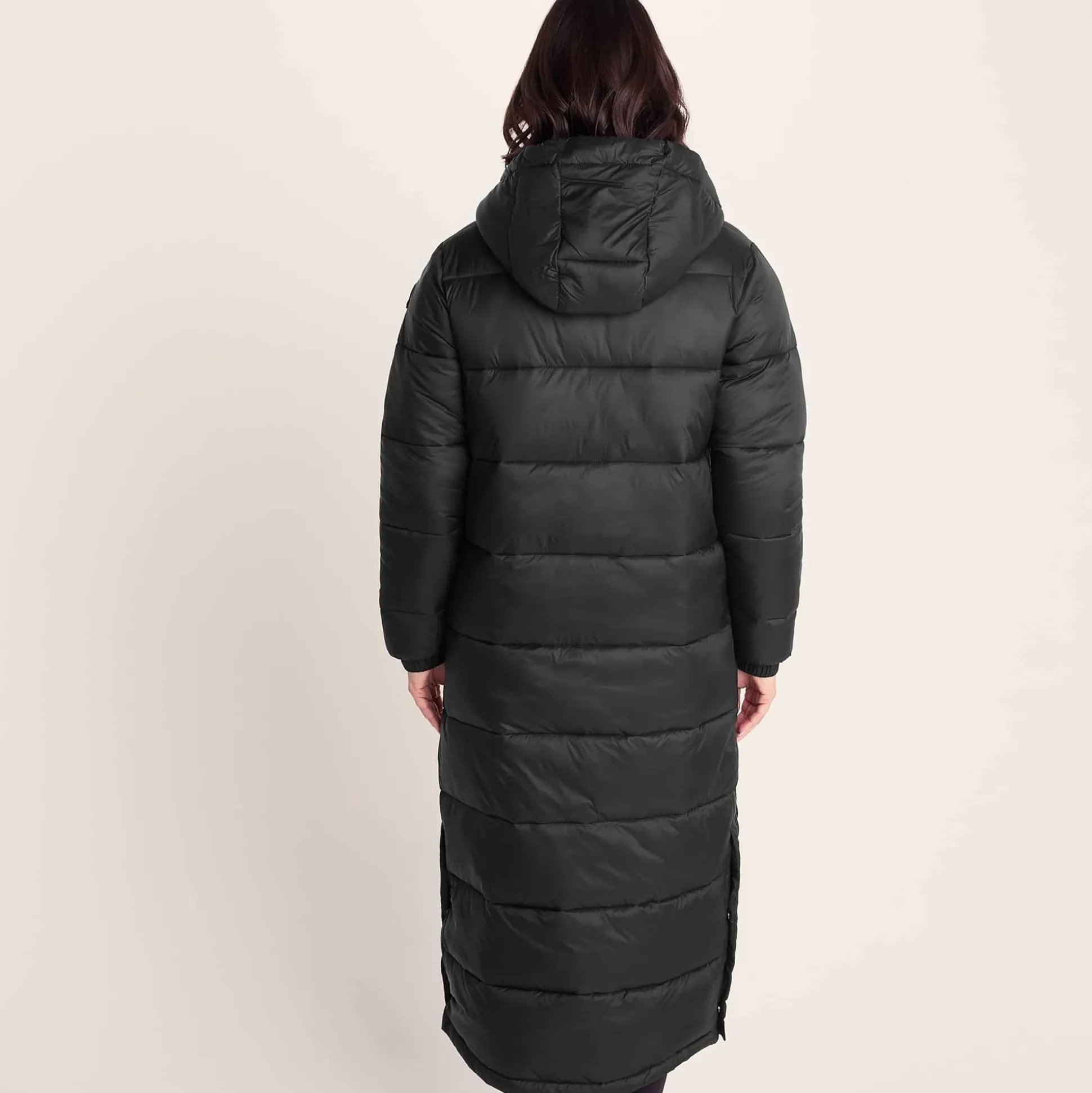 Cautley Womens Long Padded Shower Resistant Jacket - Black