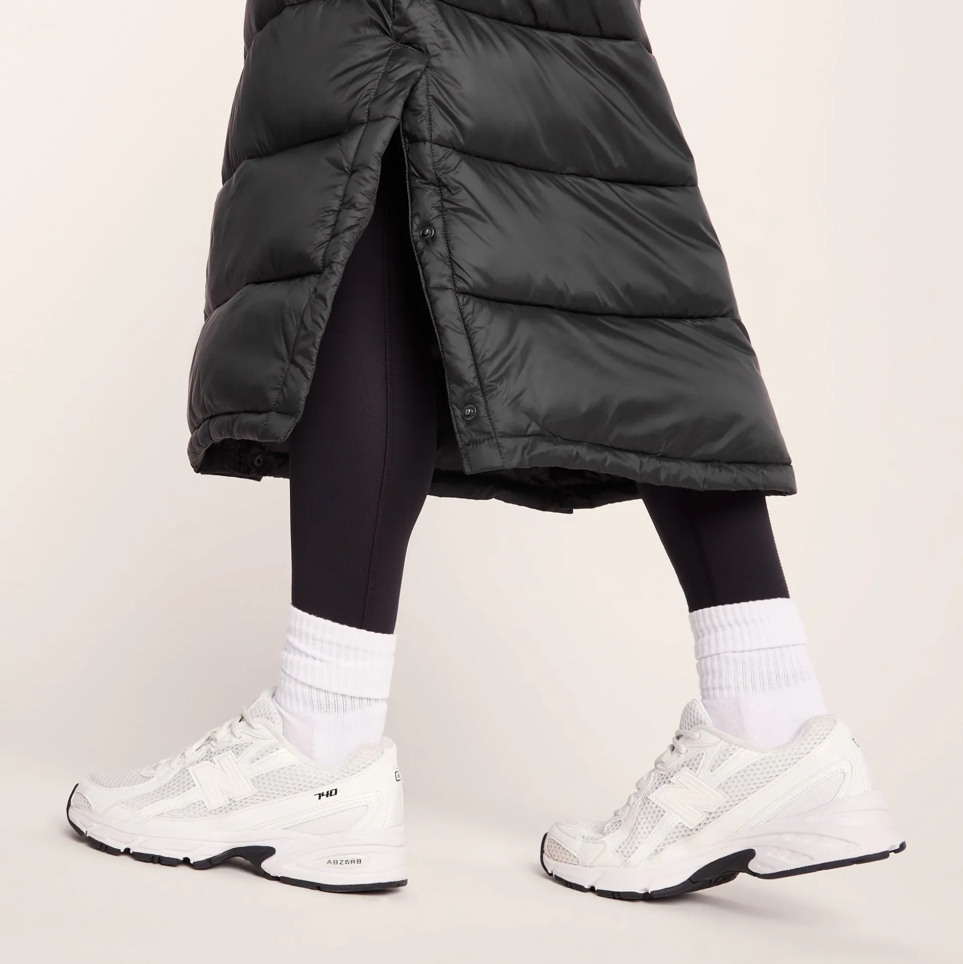 Cautley Womens Long Padded Shower Resistant Jacket - Black