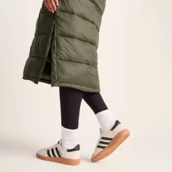 Cautley Womens Long Padded Shower Resistant Jacket - Khaki