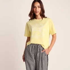 Cello Womens Relaxed Fit Premium Supersoft T-Shirt - Butter Yellow
