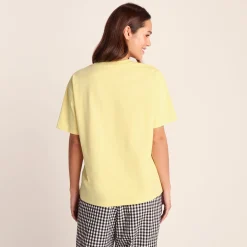 Cello Womens Relaxed Fit Premium Supersoft T-Shirt - Butter Yellow