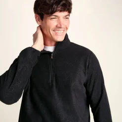 Charlton Mens Printed Midweight Microfleece Half Zip - Terrain Print