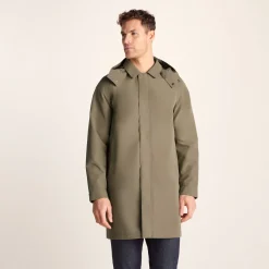 Chester Mens Waterproof Car Coat - Mushroom