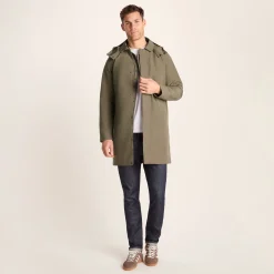Chester Mens Waterproof Car Coat - Mushroom