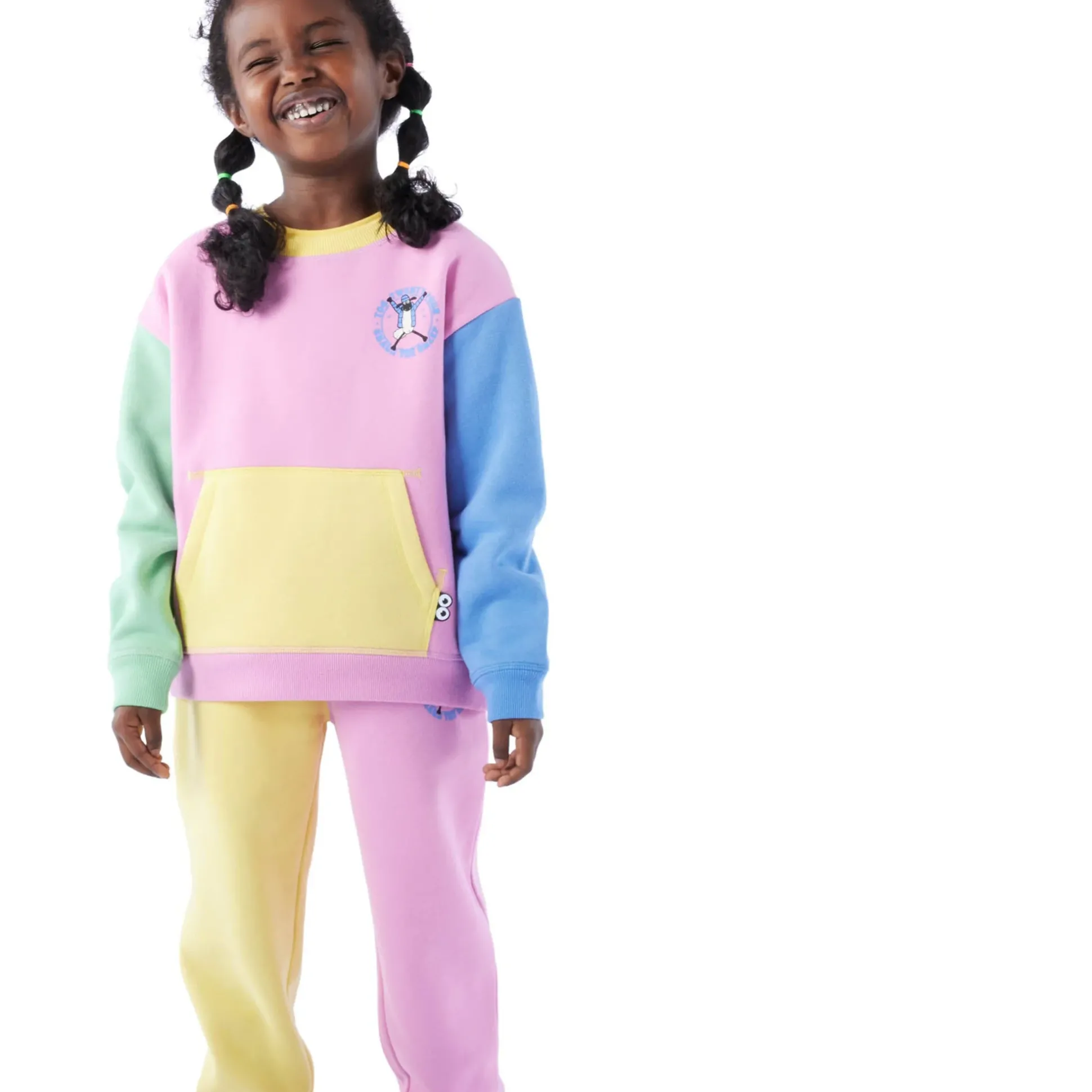 Cheviot Kids Shaun the Sheep Sweat - Piglet Pink