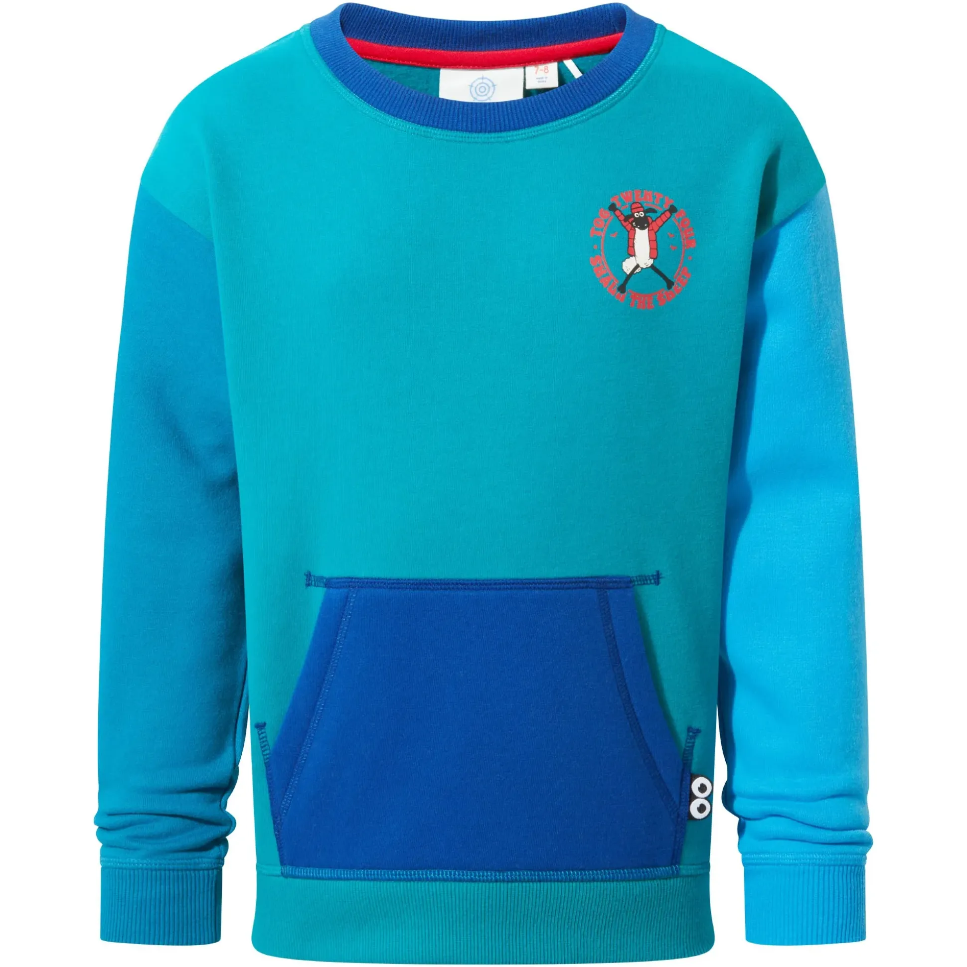 Cheviot Kids Shaun the Sheep Sweat - Jungle Green