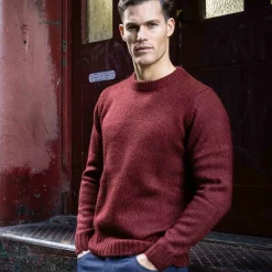 Cicero Mens Knitted Jumper - Port Marl