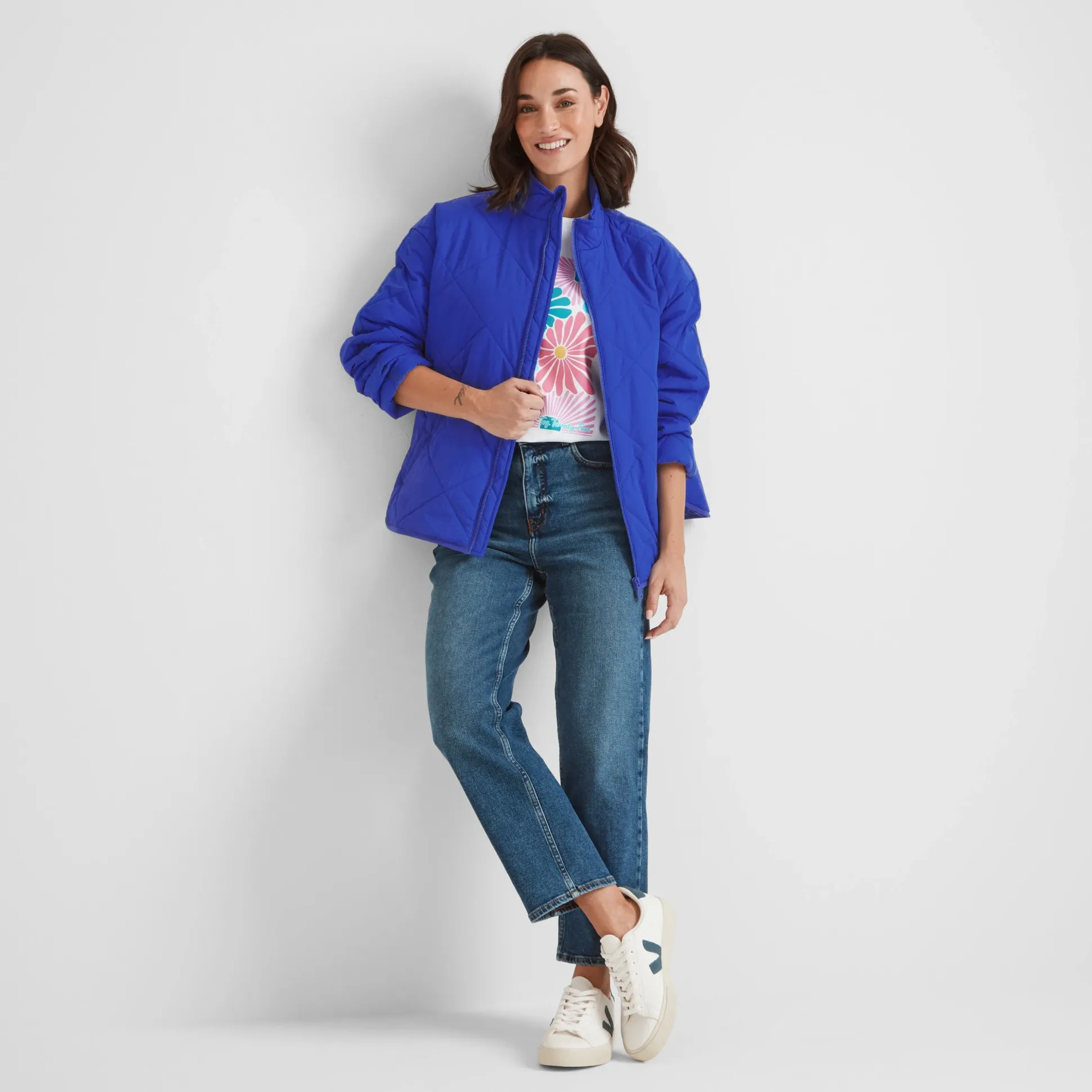 Cirnan Womens Shower Resistant Insulated Packaway Jacket - Ultra Marine