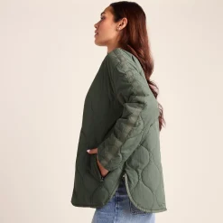Cleadon Womens Relaxed Fit Shower Resistant Lightweight Insulated Jacket - Pale Khaki