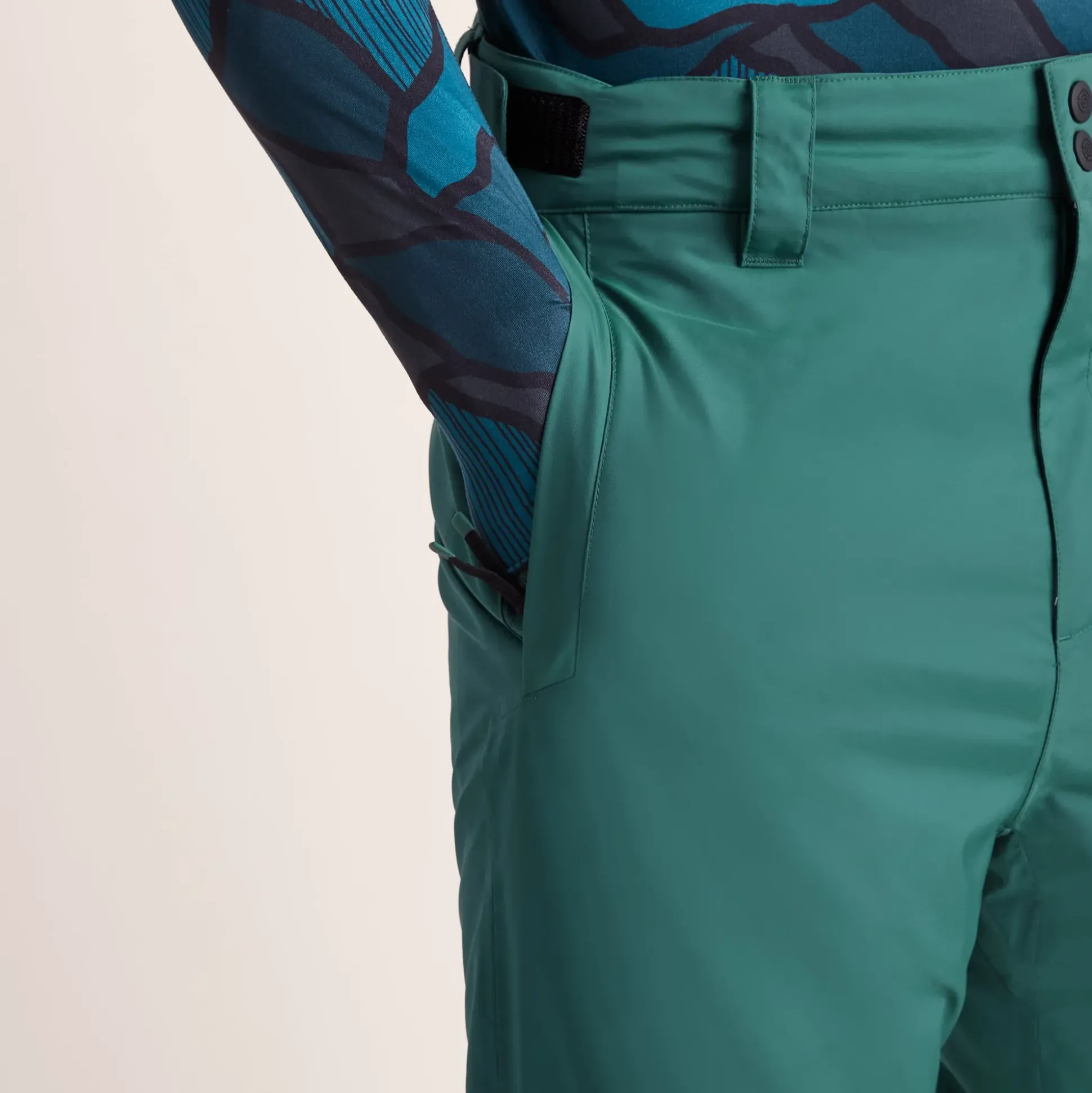Clusaz Mens Waterproof Insulated Salopettes - Dark Turquoise