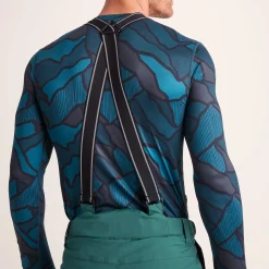 Clusaz Mens Waterproof Insulated Salopettes - Dark Turquoise