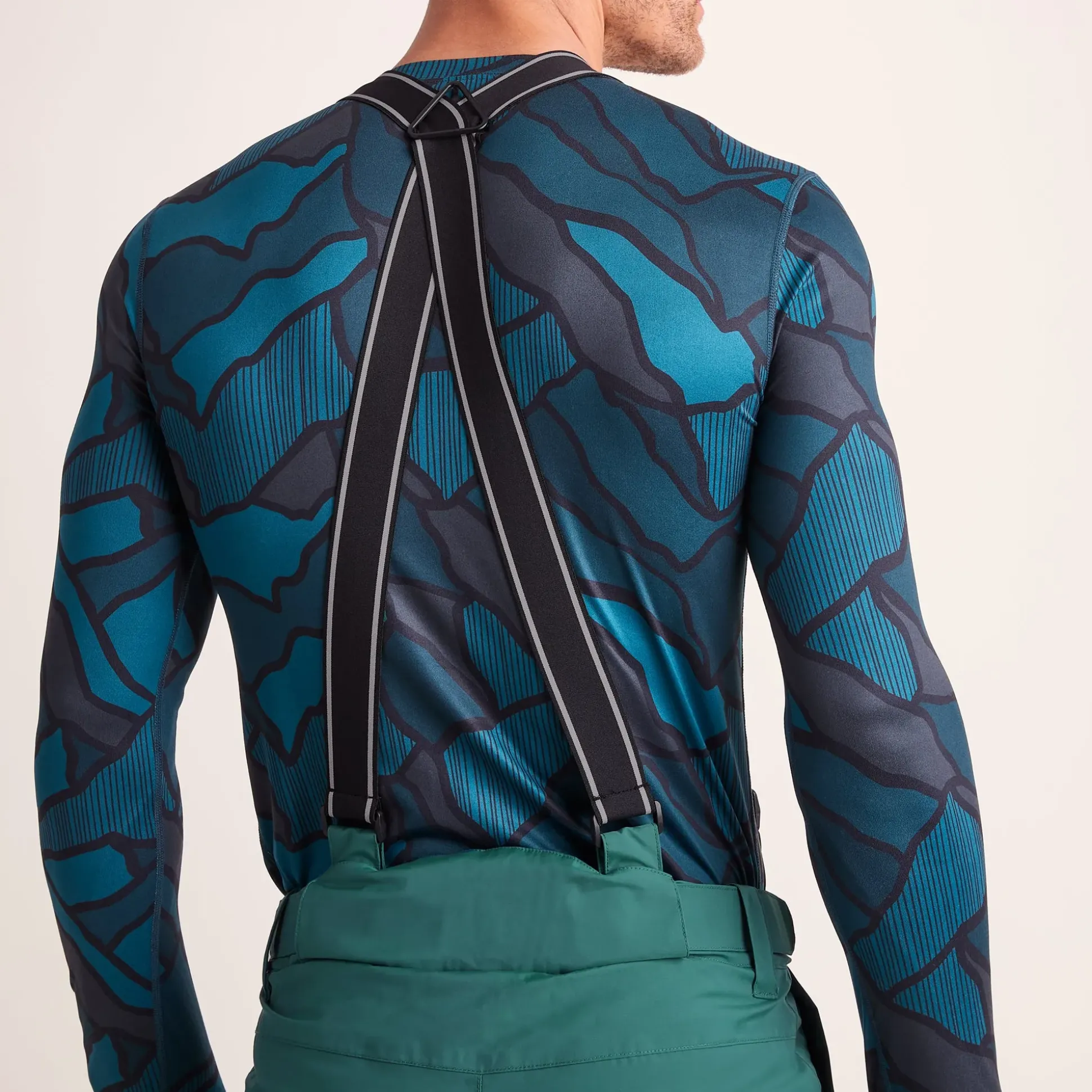 Clusaz Mens Waterproof Insulated Salopettes - Dark Turquoise