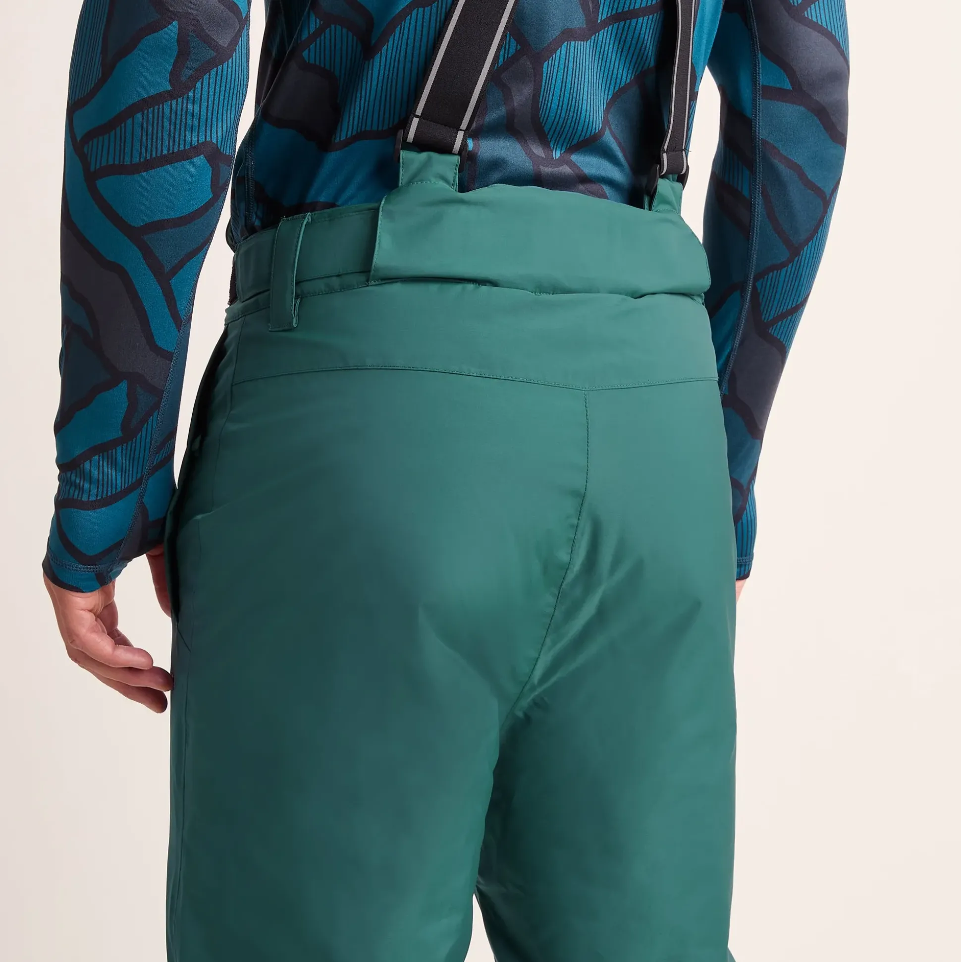 Clusaz Mens Waterproof Insulated Salopettes - Dark Turquoise