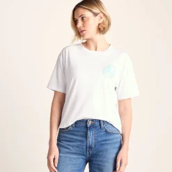 Coast Womens 100% Cotton Supersoft Relaxed Fit T-Shirt - Optic White