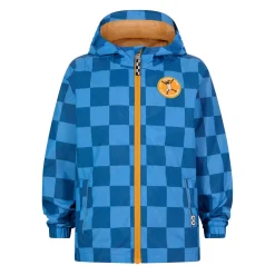 Cohampshire Kids Shaun the Sheep Waterproof Jacket - Bluebell/Night Blue Checkerboard