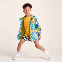 Cohampshire Kids Shaun the Sheep Waterproof Jacket - Lime Cloud Print