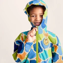 Cohampshire Kids Shaun the Sheep Waterproof Jacket - Lime Cloud Print