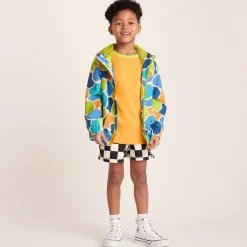 Cohampshire Kids Shaun the Sheep Waterproof Jacket - Lime Cloud Print