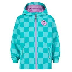 Cohampshire Kids Shaun the Sheep Waterproof Jacket - Spearmint/Bubblegum Checkerboard