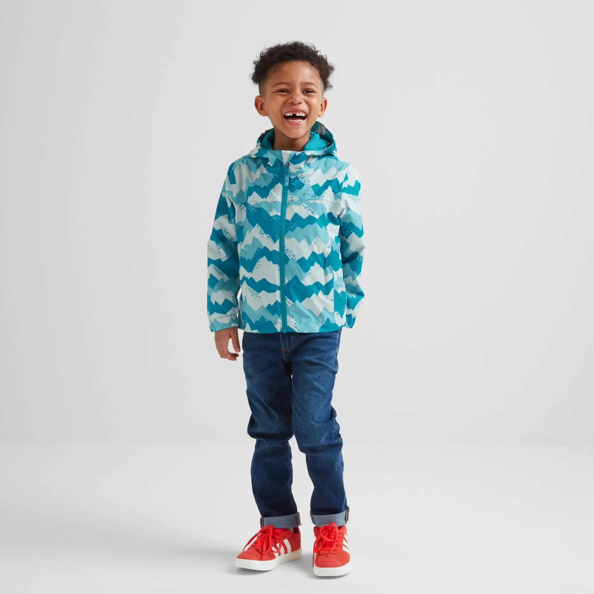 Copley Kids Waterproof Jacket - Mosaic Blue Mountain Print