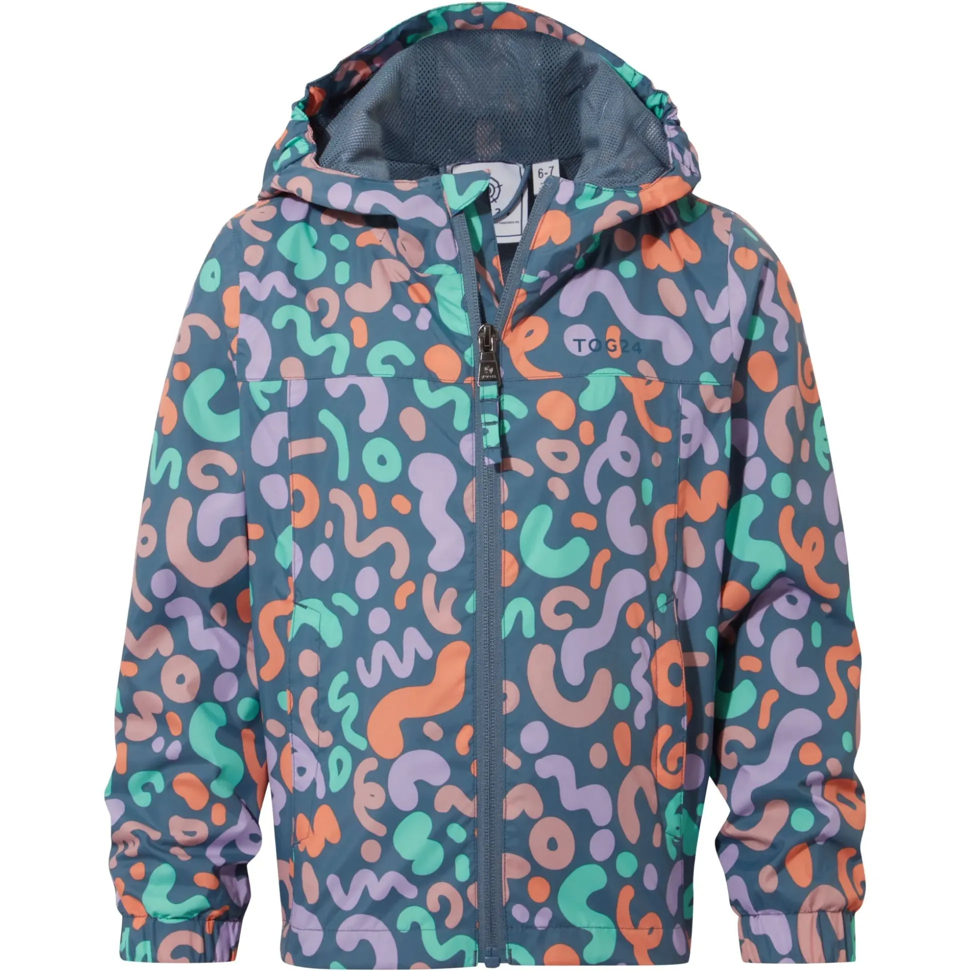 Copley Kids Waterproof Jacket - Blue Swirl Print