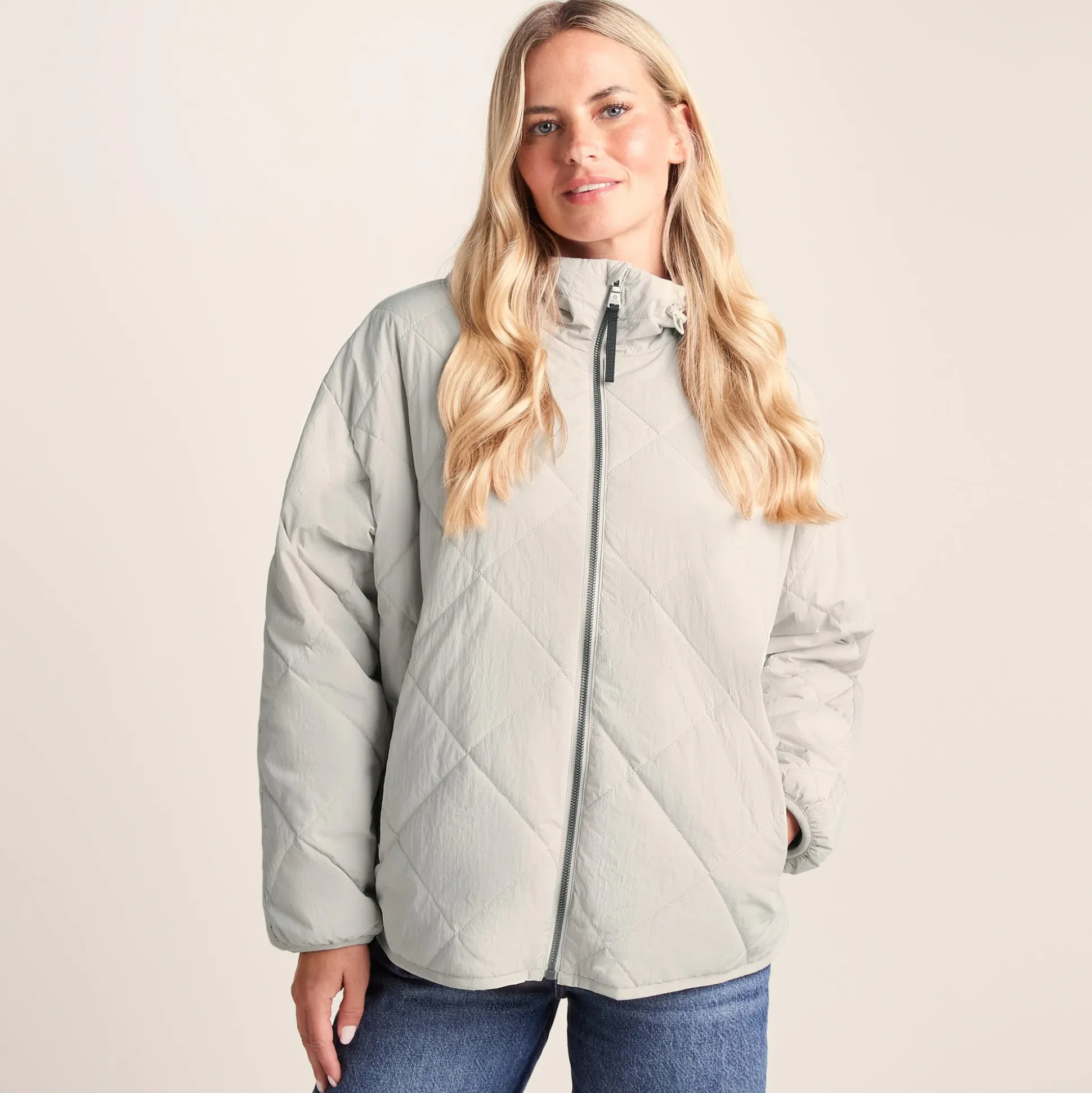 Corlae Womens Oversized Shower Resistant Insulated Jacket - Warm Cloud