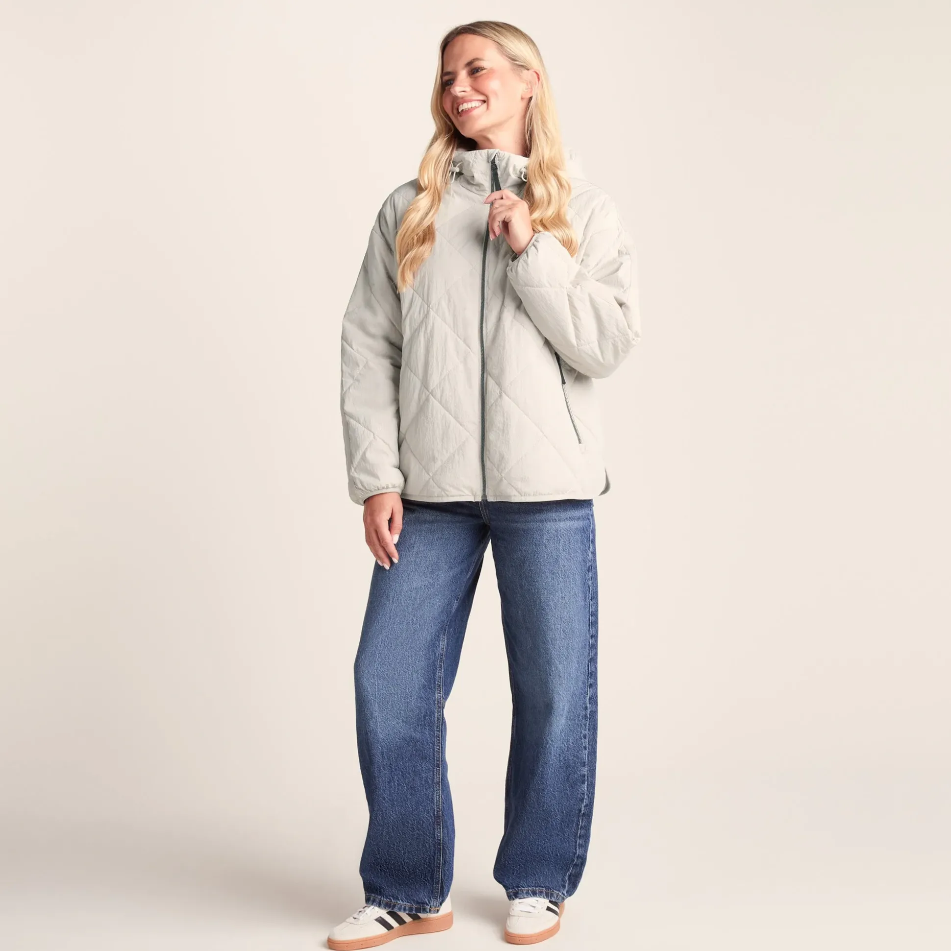 Corlae Womens Oversized Shower Resistant Insulated Jacket - Warm Cloud