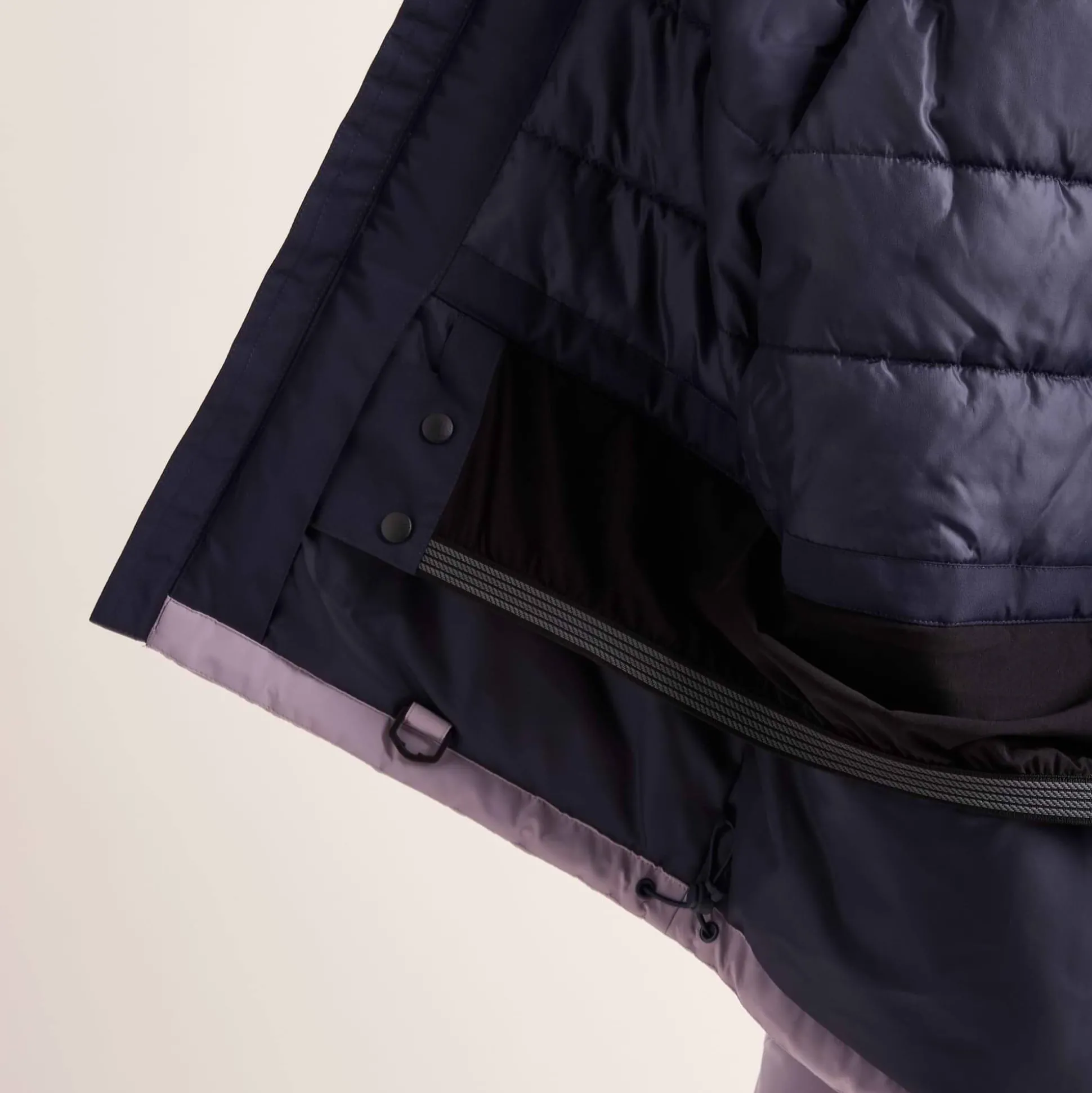 Corvara Womens Waterproof Insulated Ski Jacket - Oxford Blue/Lavender Grey