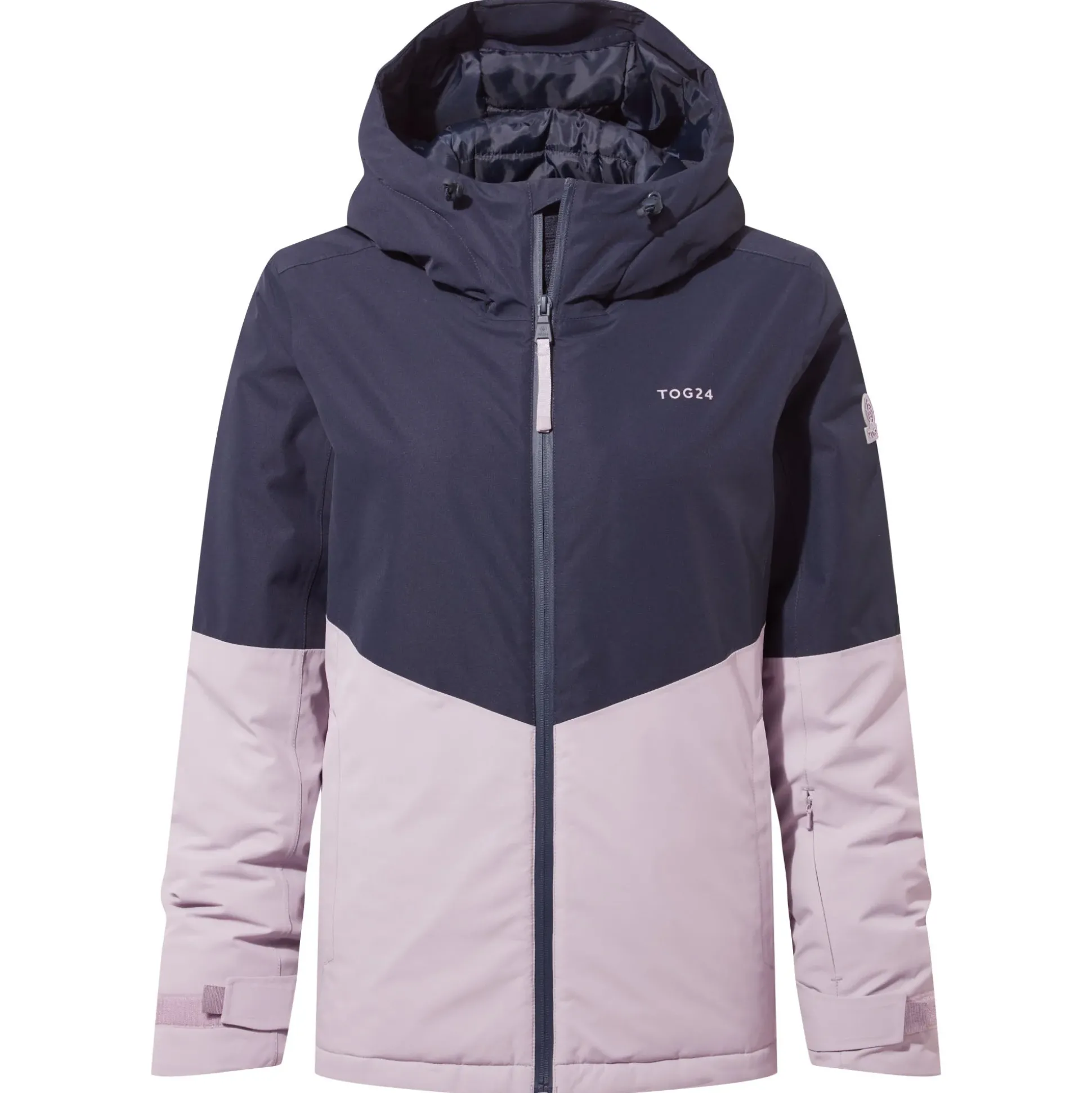 Corvara Womens Waterproof Insulated Ski Jacket - Oxford Blue/Lavender Grey