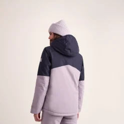 Corvara Womens Waterproof Insulated Ski Jacket - Oxford Blue/Lavender Grey