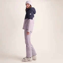 Corvara Womens Waterproof Insulated Ski Jacket - Oxford Blue/Lavender Grey