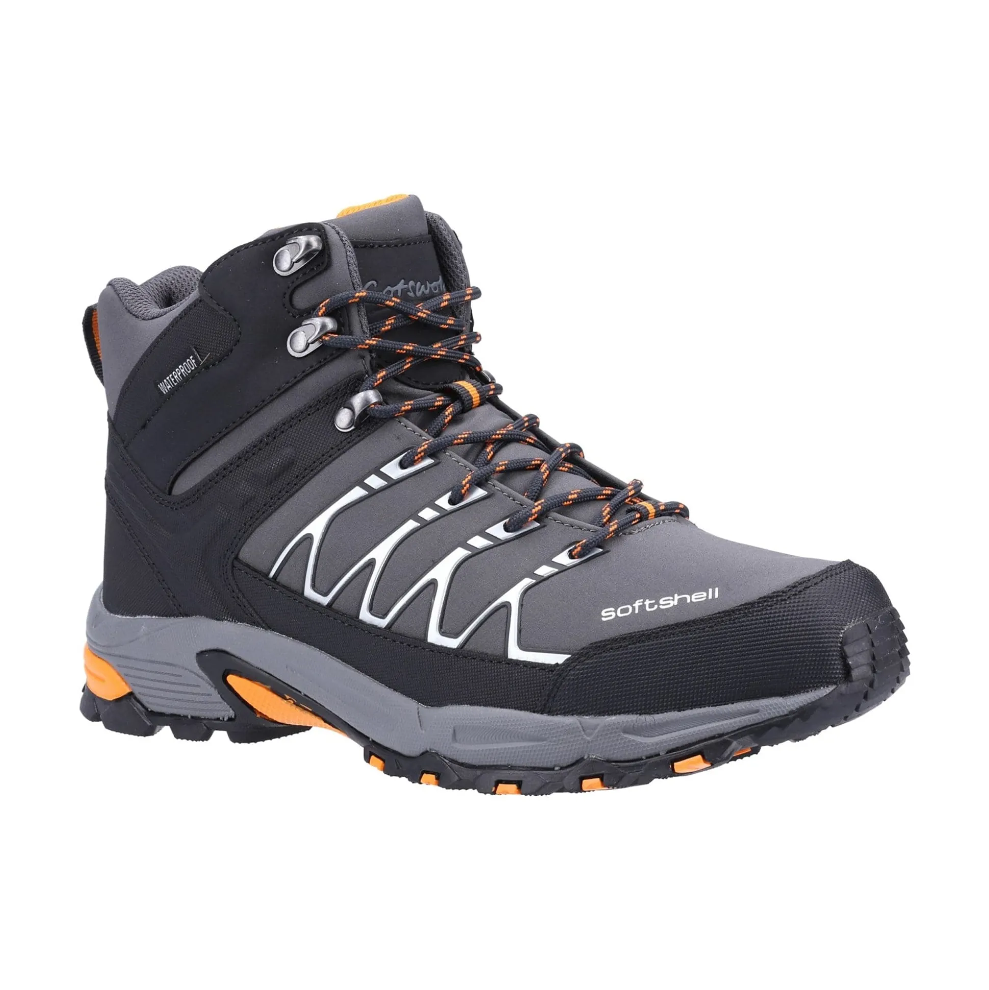 Cotswold Abbeydale Mens Mid Hiker - Grey/Orange