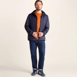 Craven Mens Waterproof Packaway Jacket - Navy