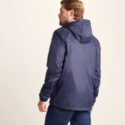 Craven Mens Waterproof Packaway Jacket - Navy