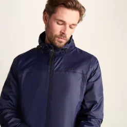 Craven Mens Waterproof Packaway Jacket - Navy