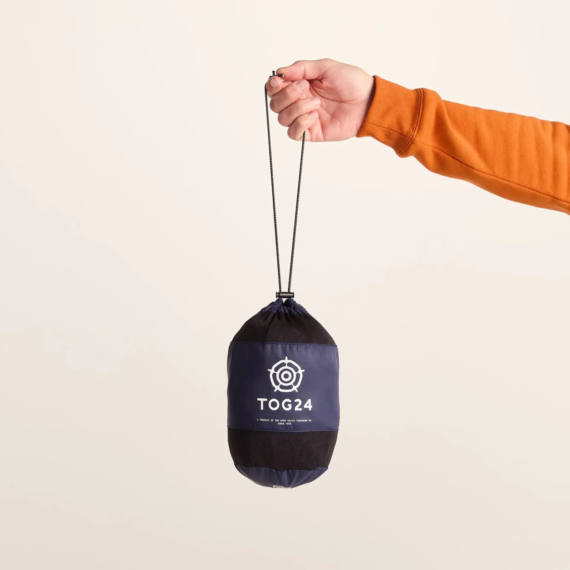 Craven Mens Waterproof Packaway Jacket - Navy