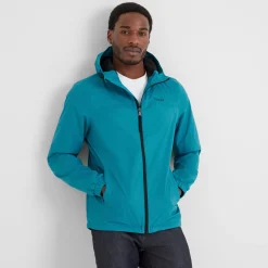 Craven Mens Waterproof Packaway Jacket - Mosaic Blue