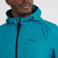 Craven Mens Waterproof Packaway Jacket - Mosaic Blue