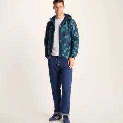 Craven Mens Waterproof Packaway Jacket - Blue Pixel