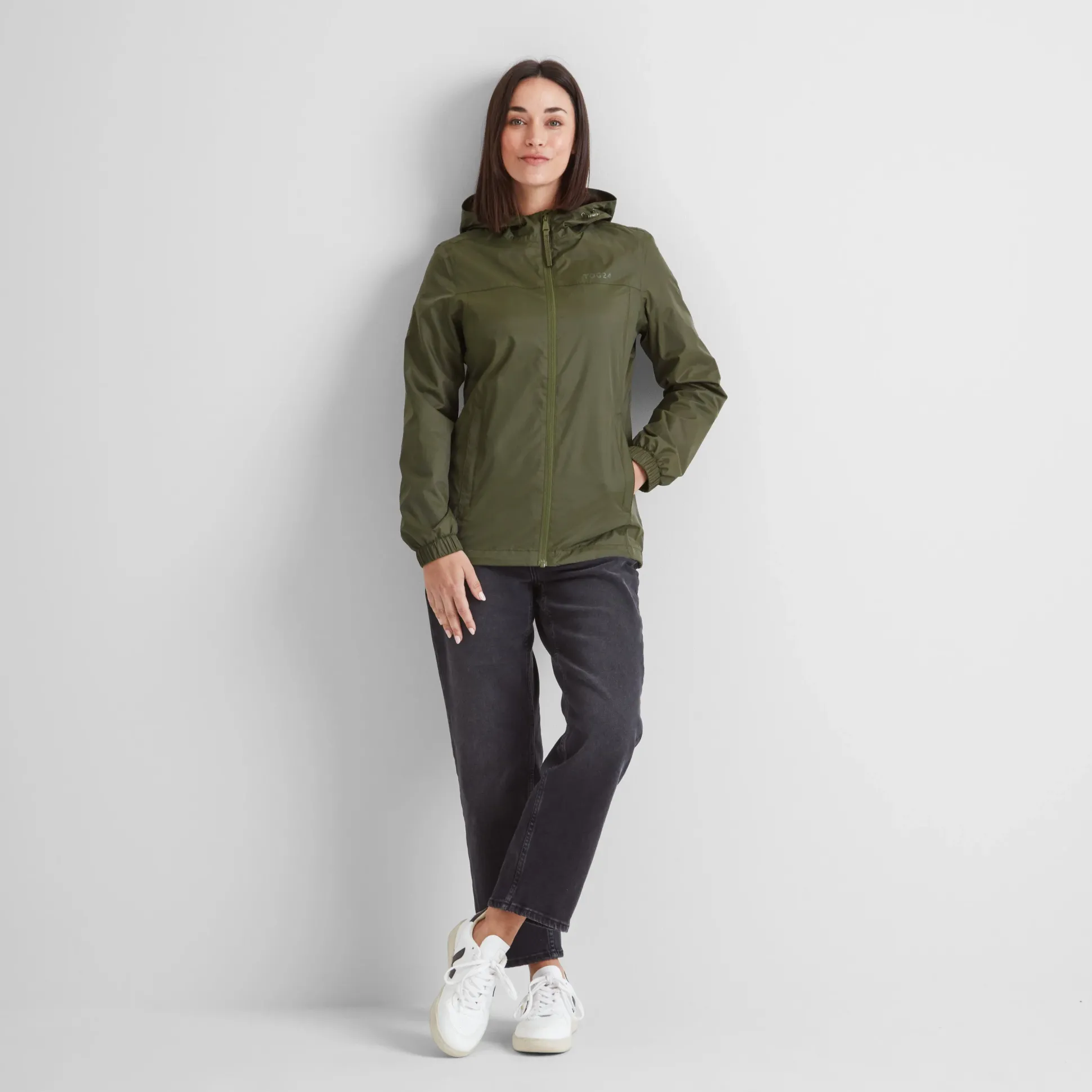 Craven Womens Waterproof Packaway Jacket - Khaki