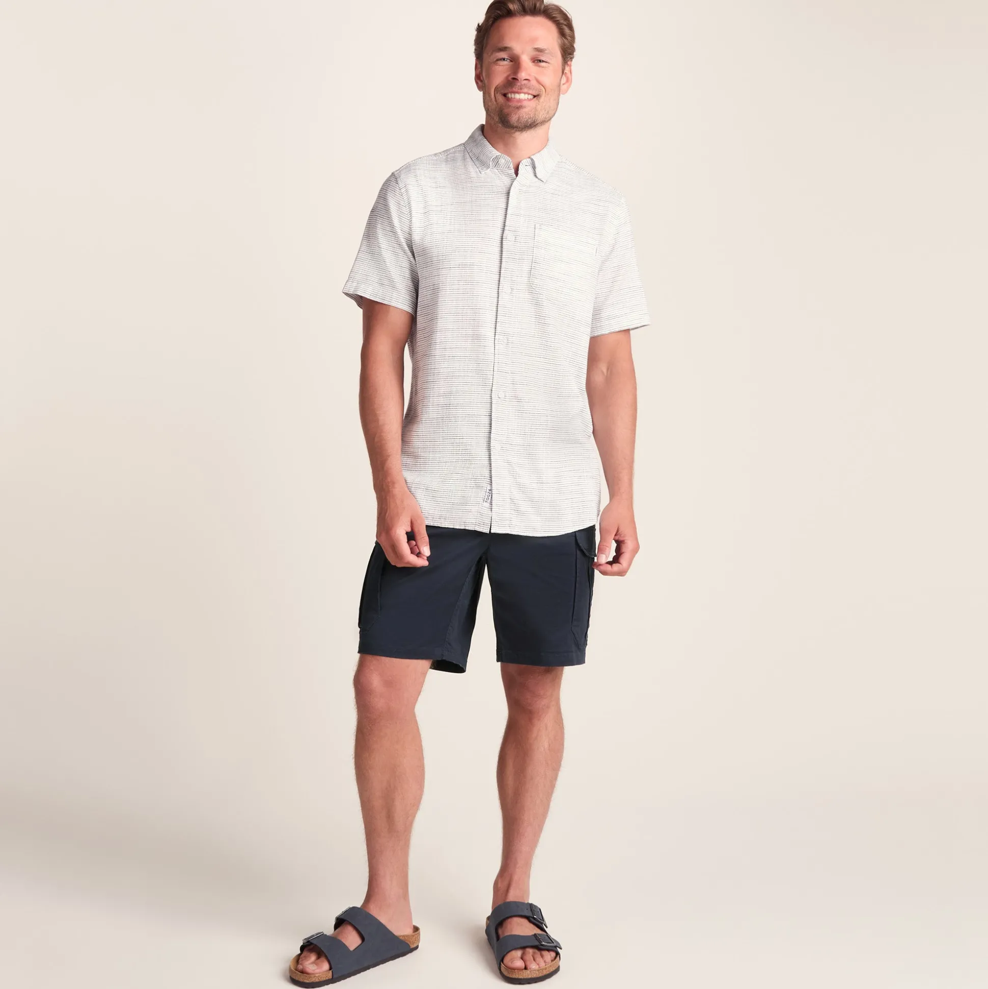 Credo Mens Supersoft Cargo Shorts - Dark Indigo