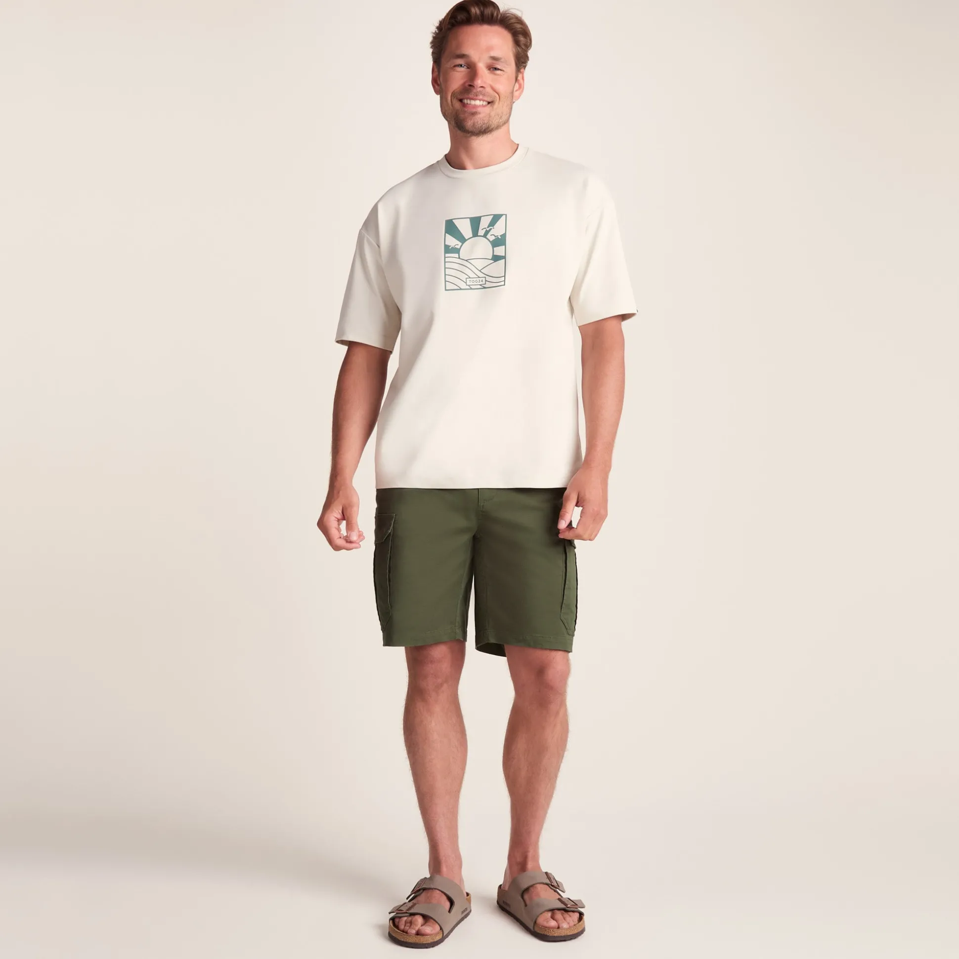 Credo Mens Supersoft Cargo Shorts - Forage Green