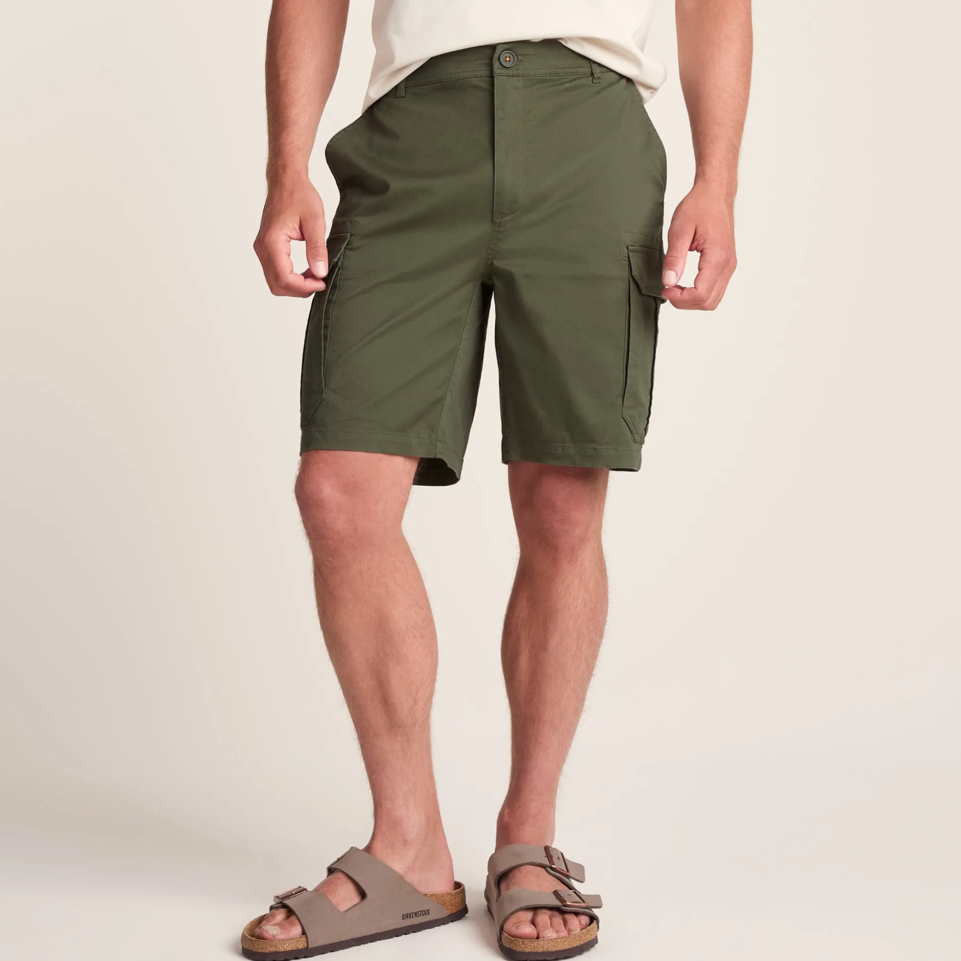 Credo Mens Supersoft Cargo Shorts - Forage Green