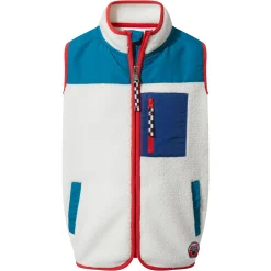 Damara Kids Shaun the Sheep Sherpa Gilet - Woolly/Ocean Blue
