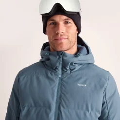 Davos Mens Shower Resistant Insulated Ski Jacket - Fjord Blue